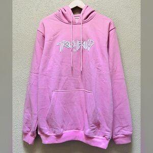 Trashbags Oversized Max Heavyweight Hoodie Pink Color Unisex Adult -Size Large